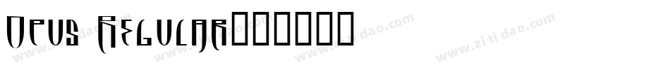 Opus Regular字体转换